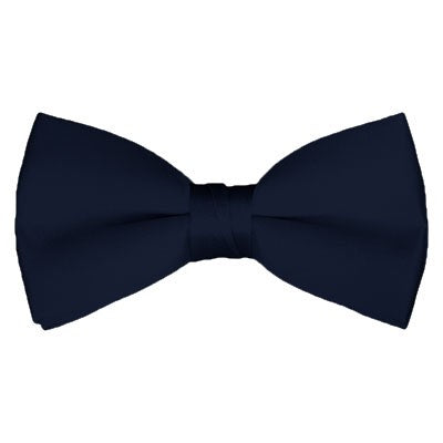 Bow Tie Navy Blue Micro Twill