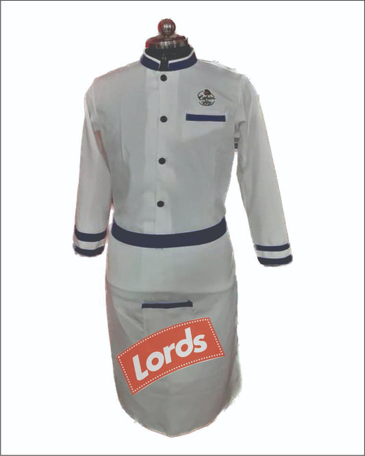 Chef Coat with Stitched Apron Code CCSA-25