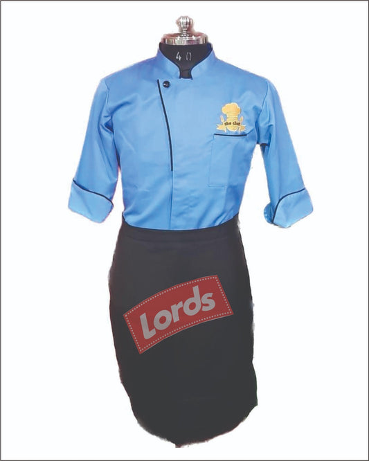 Chef Coat with Stitched Apron Code CCSA-19