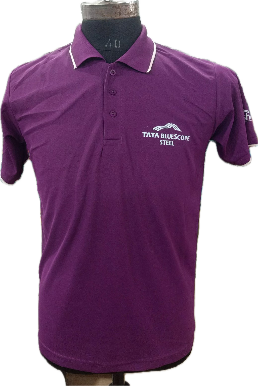 Tshirt Sap Matty Purple with White Tipping. Premium Tshirt