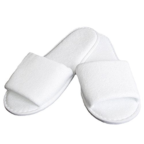 Slipper White Bath Slipper Made from Toweling Fabric BSW-01