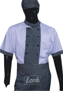 Chef Coat Short Sleeve with Apron Attached AC-10