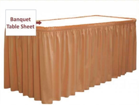Banquet Table Sheet Made from Polyester Blended Stain Proof Fabrics