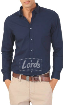 SHIRT FORMAL EXECUTIVE STYLE NAVY BLUE COLOR