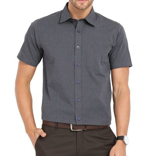 Shirt Half Sleeve Dark Grey Color HSH-04