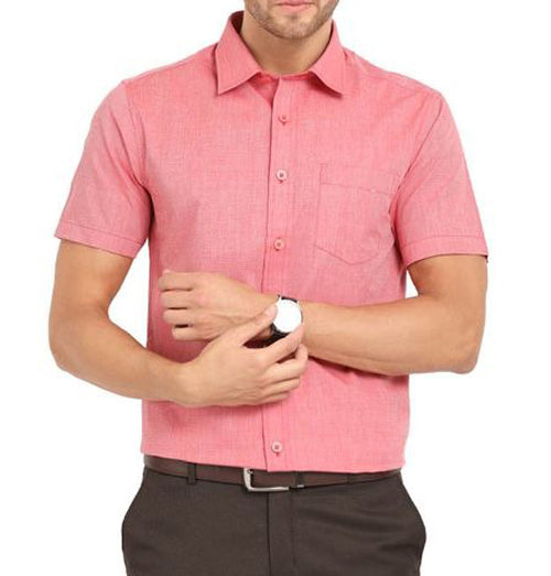 Shirt Half Sleeve Dark Pink Color HSH-03