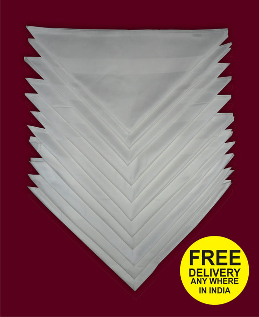 Napkin White Self Border Serviette NK-24