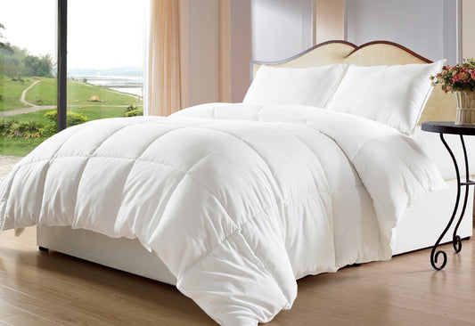 DUVET COMFORTER DOUBLE BED SIZE 100 X 108 SOFT WHITE 200 GSM RELIANCE POLY FILL