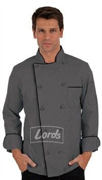 Chef Coat Executive Chef Wear Grey Double Breasted ECC-53