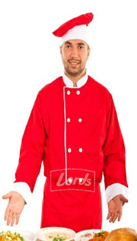 Chef Coat Executive Red Double Breasted ECC-58