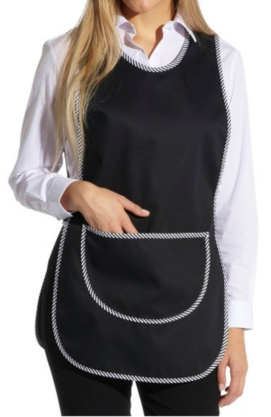 Apron Front & Back Covering Chef Housewife Black