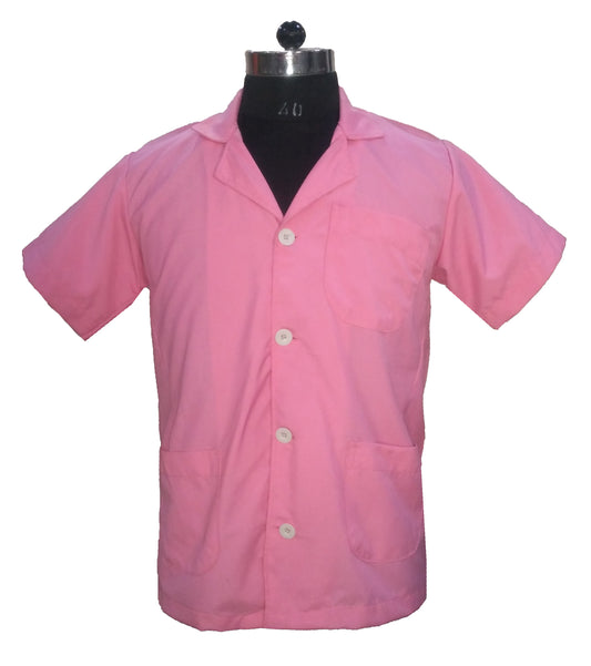 Apron Lab Coat Dr Coat Supervisor Coat Pink Half Sleeve