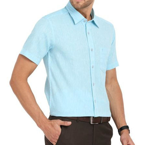 Shirt Half Sleeve Light Sea Green Color HSH-10