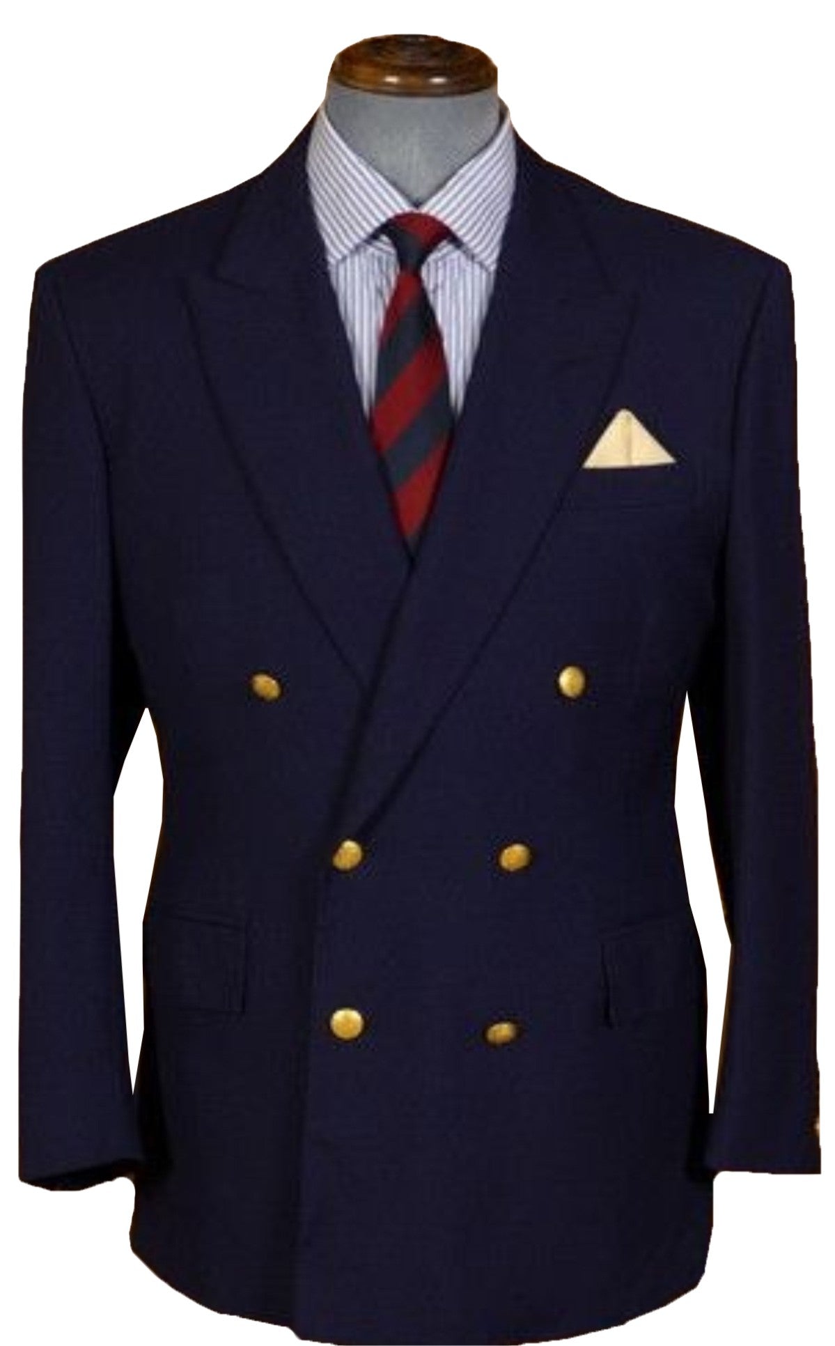 Blazer Navy Blue Twill Weave Two Button Double Brest Blazer