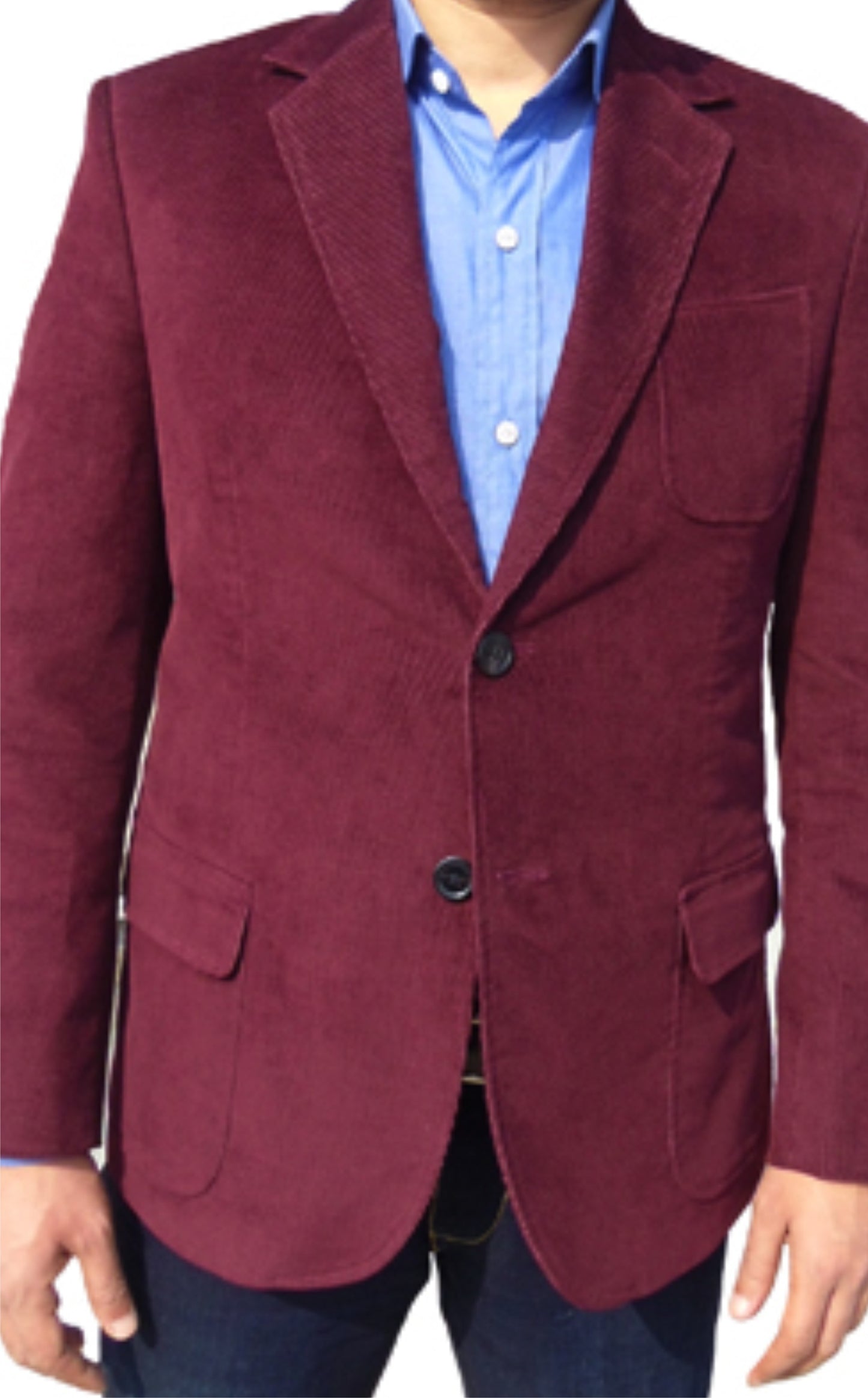 Blazer Maroon Twill Weave | Two Button Single Brest Blazer