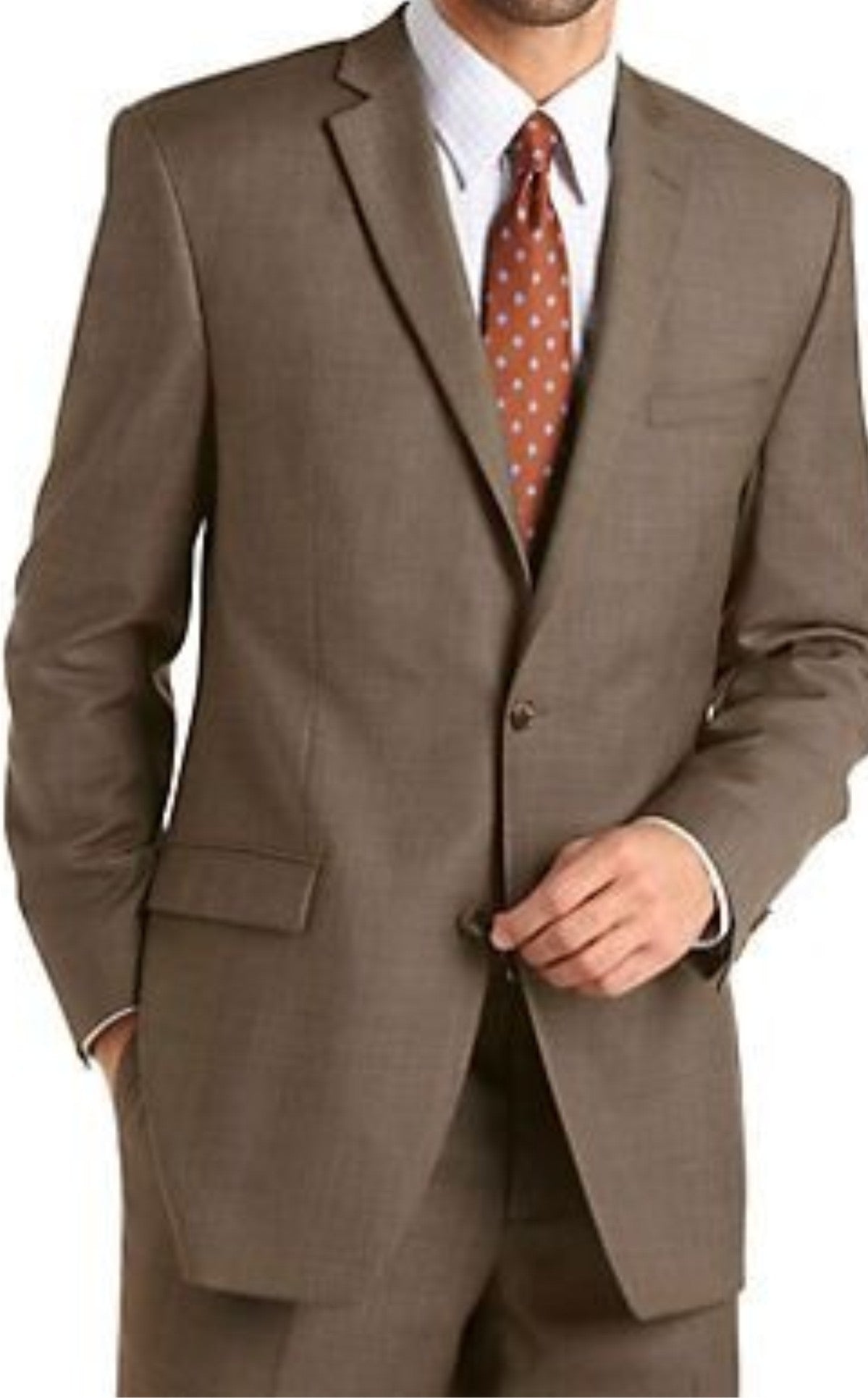 Suit Mid Brown Complete Two Button Blazer, Trouser, Shirt &  Neck Tie. PRICE RS 1899 PER PIECE. MOQ 1