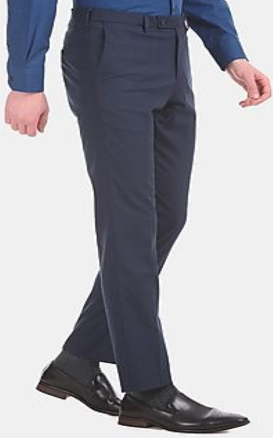 Trouser Pant Raymond Blue Men's Formal Non Pleated Trouser PRICE RS. 325 PER PIECE MOQ 2