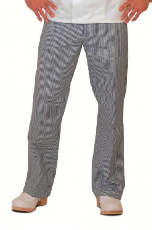 Trouser Chef Pant Men's Houndstooth Check- Makkhi Check Belted Trouser Moq 2