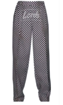 Chef Trouser Black and White Big Check MR-21