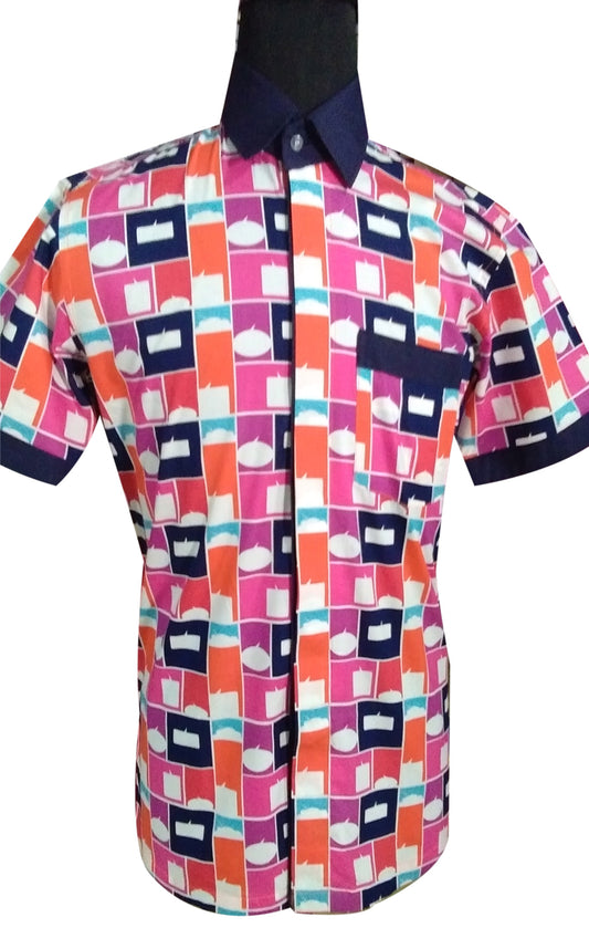 Shirts Caribbean Printed Half Sleeve PTD-30