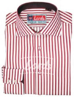 Shirt Stripe with Red Trimming SH-34