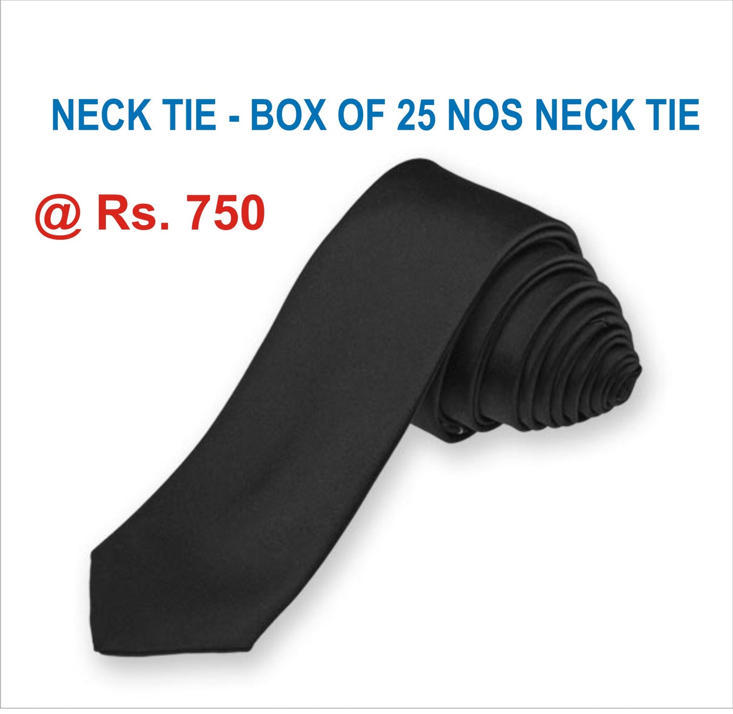 TIE 25 PIECES NECK TIE. 2.5" TIPS- STANDARD QUALITY SET OF 25 TIES FULL 56" LENGTH TWILL FABRICS