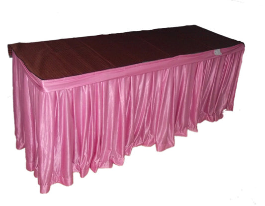 Luxurious Heavy Lycra Frill Table Skirting - Banquet Table TS-05