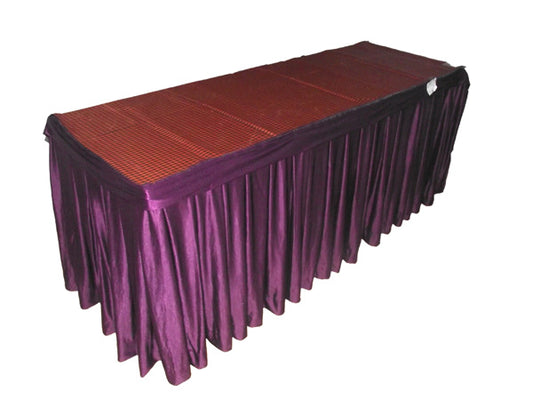 Luxurious Heavy Lycra Frill Table Skirting - Banquet Table TS-06