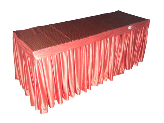 Luxurious Heavy Lycra Frill Table Skirting - Banquet Table TS-08