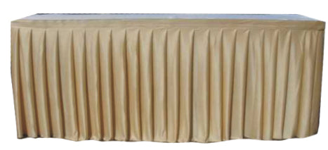 Frill Table Skirting Heavy Lycra - Banquet Table TS-002