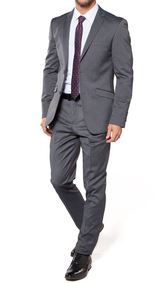 SUIT FORMAL GREY TWO BUTTON BLAZER,TROUSER , SHIRT & NECK TIE. . PRICE RS 1899 PER PIECE. MOQ 1