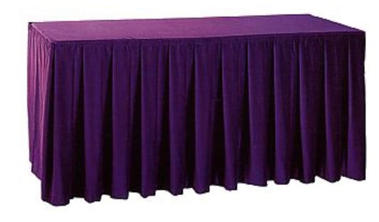 Luxurious Heavy Lycra Frill Table Skirting - Banquet Table TS-04