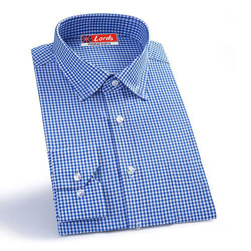 Shirt Siyaram Checks Shirt Blue And White Check SH-166