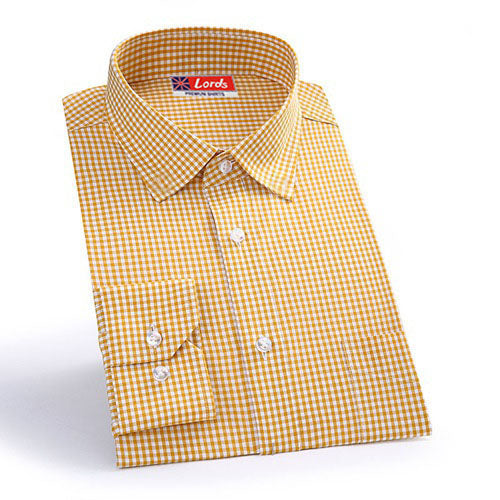 Shirt Siyaram Checks Shirt Yellow And White Check SH-167